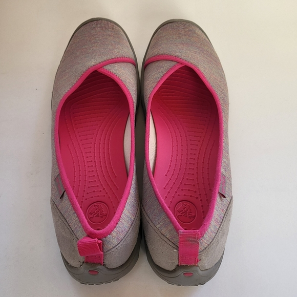 Crocs Women's 11 Multicolor Grey Duet Busy Day 202044 Slip On Comfort Flats - Picture 10 of 16